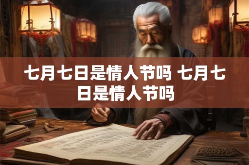 七月七日是情人节吗 七月七日是情人节吗