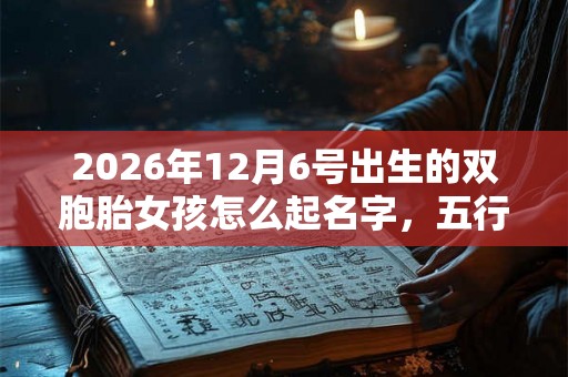 2026年12月6号出生的双胞胎女孩怎么起名字，五行属什么？