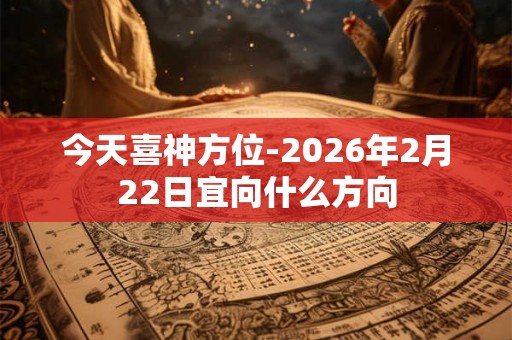 今天喜神方位-2026年2月22日宜向什么方向 今天喜神方位-2026年2月22日宜向什么方向