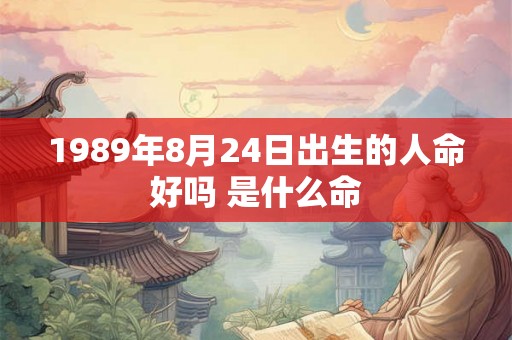 1989年8月24日出生的人命好吗 是什么命