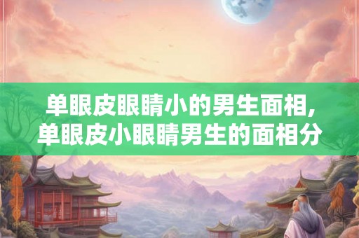 单眼皮眼睛小的男生面相,单眼皮小眼睛男生的面相分析