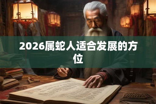 2026属蛇人适合发展的方位