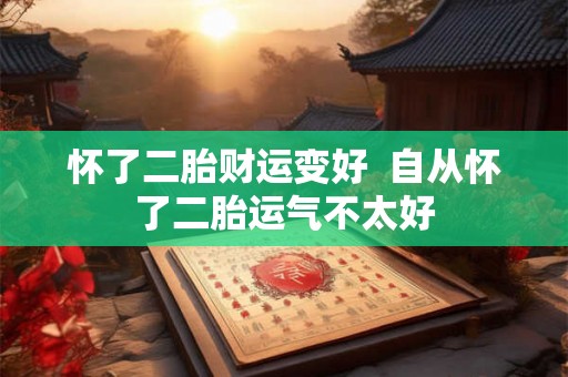 怀了二胎财运变好  自从怀了二胎运气不太好