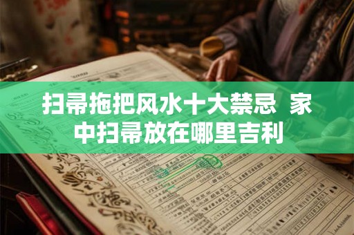 扫帚拖把风水十大禁忌 家中扫帚放在哪里吉利 扫帚拖把风水十大禁忌 家中扫帚放在哪里吉利