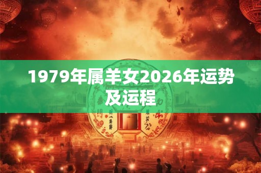 1979年属羊女2026年运势及运程