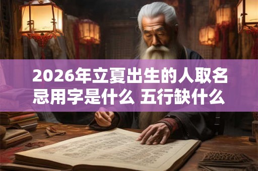 2026年立夏出生的人取名忌用字是什么 五行缺什么