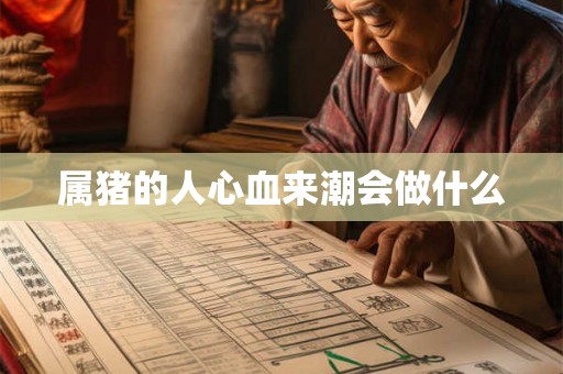 属猪的人心血来潮会做什么