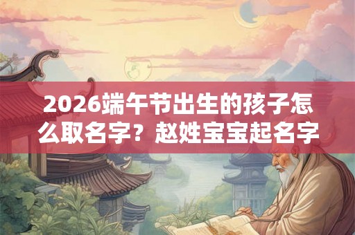 2026端午节出生的孩子怎么取名字？赵姓宝宝起名字免费
