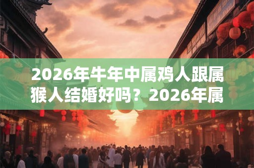 2026年牛年中属鸡人跟属猴人结婚好吗？2026年属鸡人结婚利月