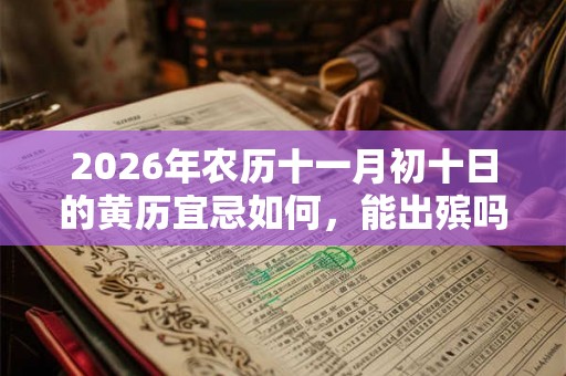2026年农历十一月初十日的黄历宜忌如何，能出殡吗？