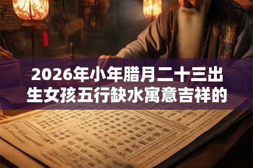 2026年小年腊月二十三出生女孩五行缺水寓意吉祥的名字！
