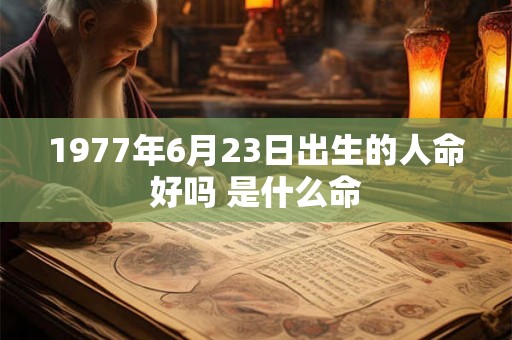 1977年6月23日出生的人命好吗 是什么命