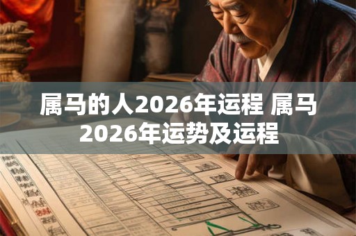属马的人2026年运程 属马2026年运势及运程 属马的人2026年运程 属马2026年运势及运程