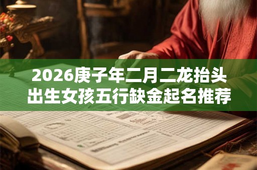 2026庚子年二月二龙抬头出生女孩五行缺金起名推荐