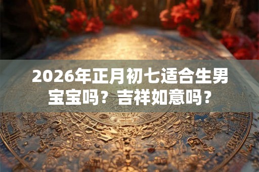 2026年正月初七适合生男宝宝吗？吉祥如意吗？