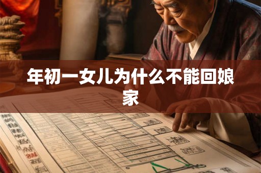 年初一女儿为什么不能回娘家