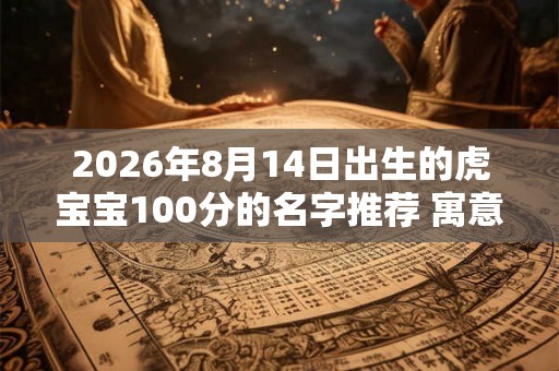 2026年8月14日出生的虎宝宝100分的名字推荐 寓意好的男女通用小名