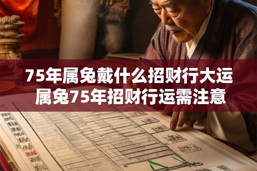 75年属兔戴什么招财行大运 属兔75年招财行运需注意