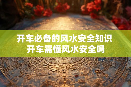 开车必备的风水安全知识 开车需懂风水安全吗