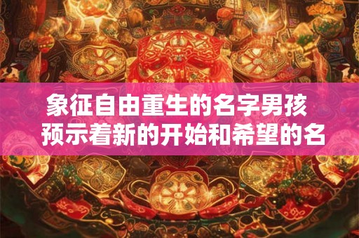 象征自由重生的名字男孩  预示着新的开始和希望的名字