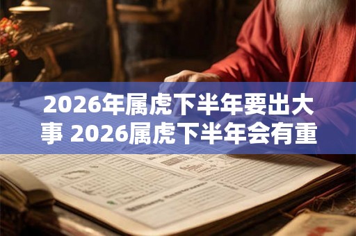 2026年属虎下半年要出大事 2026属虎下半年会有重大变故吗