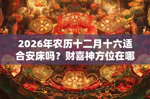 2026年农历十二月十六适合安床吗?财喜神方位在哪? 2026年农历十二月十六适合安床吗?财喜神方位在哪?