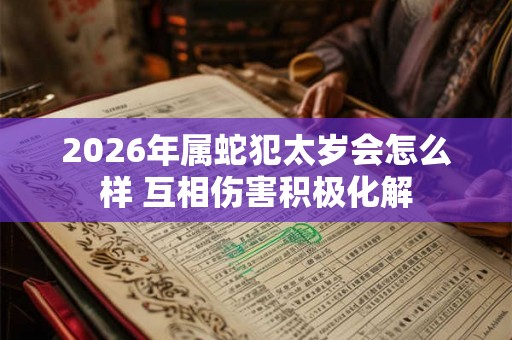 2026年属蛇犯太岁会怎么样 互相伤害积极化解