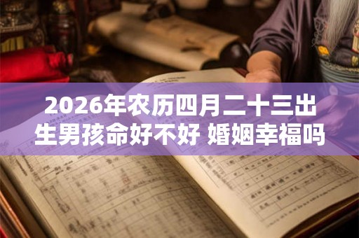 2026年农历四月二十三出生男孩命好不好 婚姻幸福吗