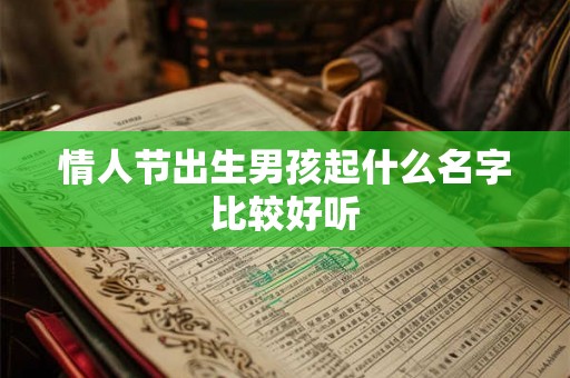 情人节出生男孩起什么名字比较好听