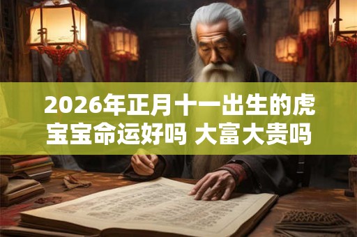 2026年正月十一出生的虎宝宝命运好吗 大富大贵吗