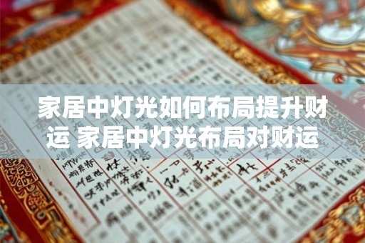 家居中灯光如何布局提升财运 家居中灯光布局对财运有影响吗 家居中灯光如何布局提升财运 家居中灯光布局对财运有影响吗