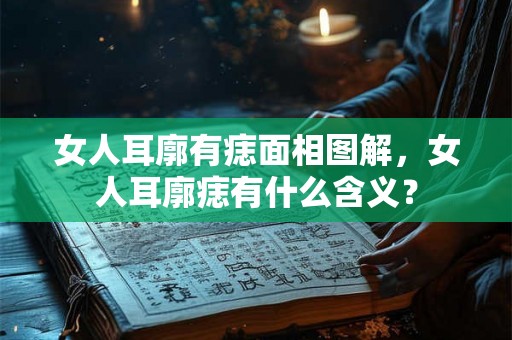 女人耳廓有痣面相图解，女人耳廓痣有什么含义？