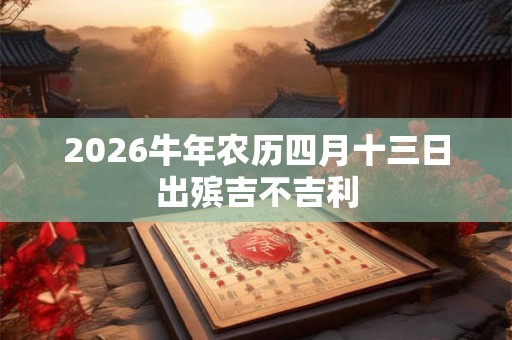 2026牛年农历四月十三日出殡吉不吉利 2026牛年农历四月十三日出殡吉不吉利