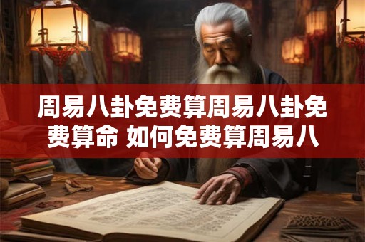 周易八卦免费算周易八卦免费算命 如何免费算周易八卦命