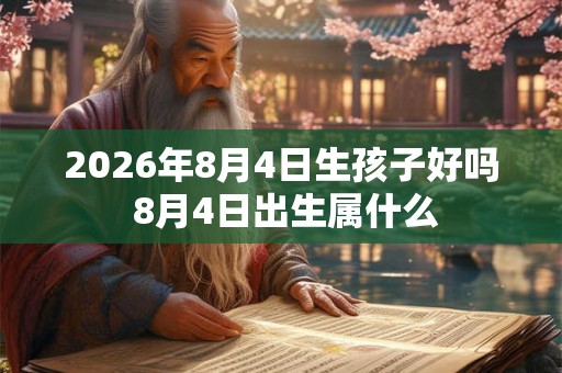 2026年8月4日生孩子好吗 8月4日出生属什么 2026年8月4日生孩子好吗 8月4日出生属什么