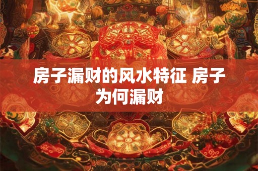 房子漏财的风水特征 房子为何漏财