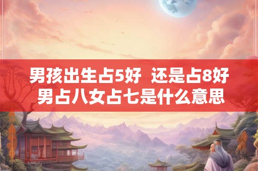 男孩出生占5好  还是占8好 男占八女占七是什么意思