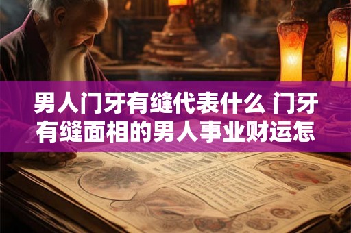 男人门牙有缝代表什么 门牙有缝面相的男人事业财运怎么样