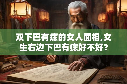 双下巴有痣的女人面相,女生右边下巴有痣好不好? 双下巴有痣的女人面相,女生右边下巴有痣好不好?