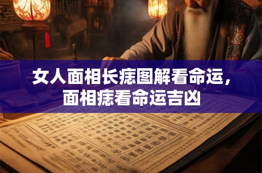 女人面相长痣图解看命运，面相痣看命运吉凶
