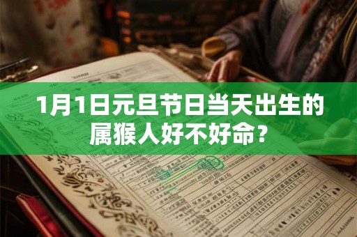1月1日元旦节日当天出生的属猴人好不好命？
