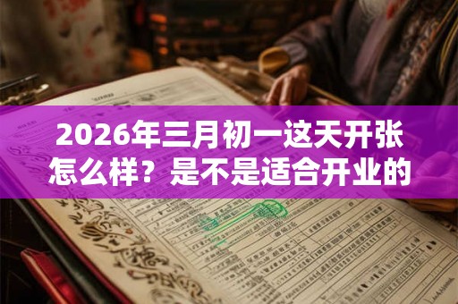 2026年三月初一这天开张怎么样？是不是适合开业的日子？