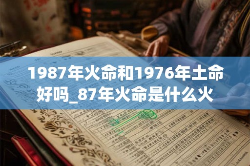 1987年火命和1976年土命好吗_87年火命是什么火