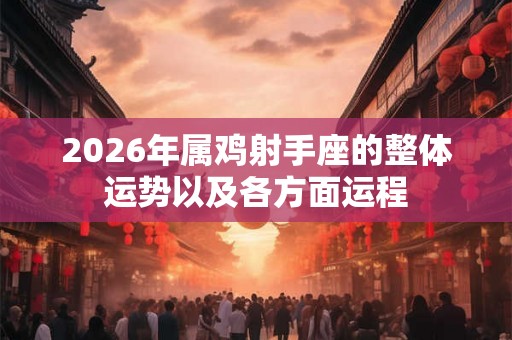 2026年属鸡射手座的整体运势以及各方面运程