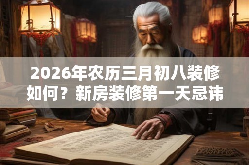 2026年农历三月初八装修如何？新房装修第一天忌讳什么？