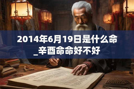 2014年6月19日是什么命_辛酉命命好不好
