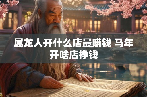 属龙人开什么店最赚钱 马年开啥店挣钱
