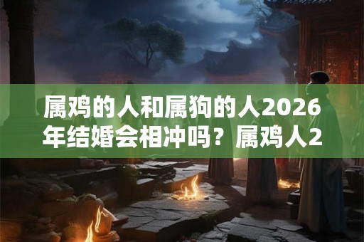 属鸡的人和属狗的人2026年结婚会相冲吗？属鸡人2026年运势好吗？