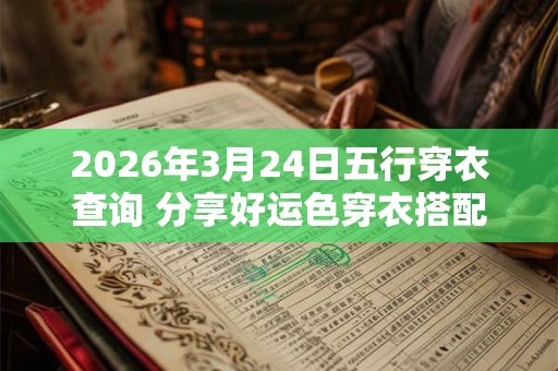2026年3月24日五行穿衣查询 分享好运色穿衣搭配 2026年3月24日五行穿衣查询 分享好运色穿衣搭配