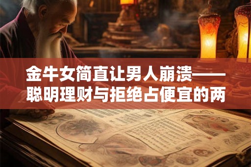 金牛女简直让男人崩溃——聪明理财与拒绝占便宜的两面派 金牛女简直让男人崩溃——聪明理财与拒绝占便宜的两面派